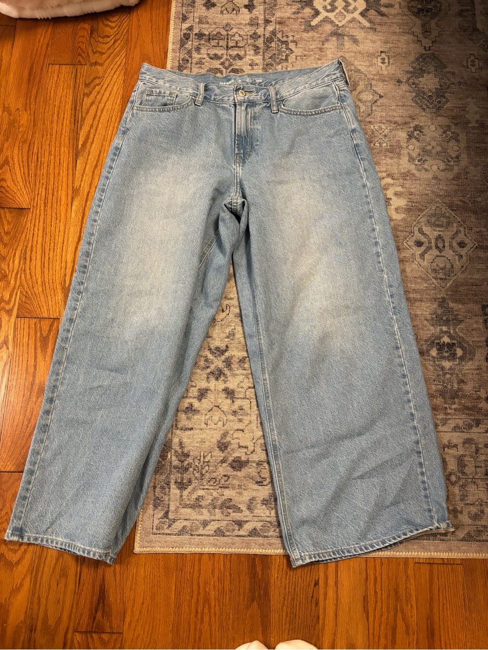 Old navy mid rise baggy wide leg